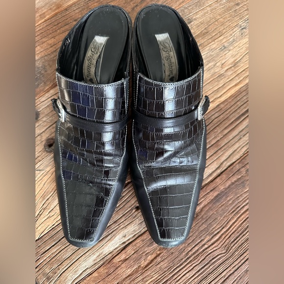 Brighton Shoes - Brighton 🖤 Tiana Leather Slip On Mules - Womens 10M